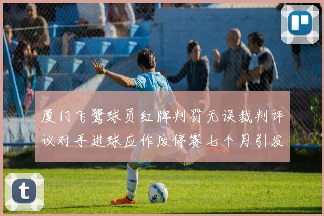 厦门飞鹭球员红牌判罚无误裁判评议对手进球应作废停赛七个月引发热议